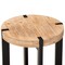 Baxton Studio Horace Rustic and Industrial Natural Brown Finished Wood and Black Finished Metal End Table 179-11408-Zoro - alternate 3